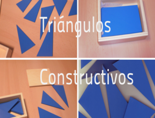 Triángulos constructivos: Materiales Montessori  6-8 años. Área sensorial
